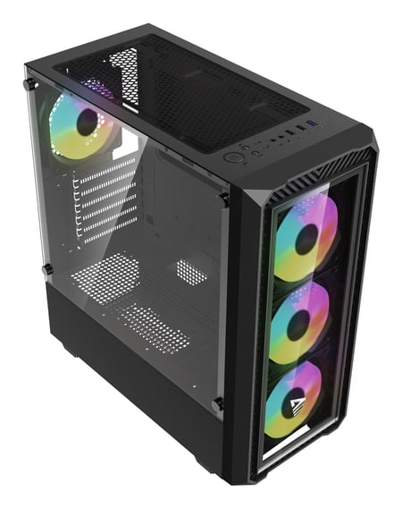 Savio Noctis Glass RGB Sześcian Czarny