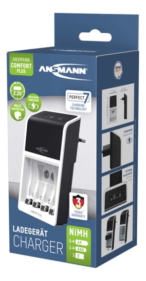 Ansmann Comfort Plus ładowarka akumulatorów Uniwersalne Prąd przemienny