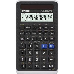 Casio FX-82Solar II fickräknare, vetenskaplig räknare, svart