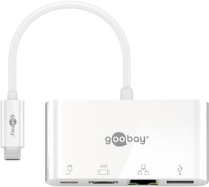 Goobay 51772 stacja dokująca USB Type-C Biały