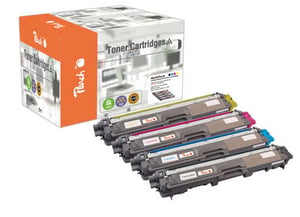 Peach 111929 Tonerkassette, 4 Stück: Schwarz, Cyan, Magenta, Gelb