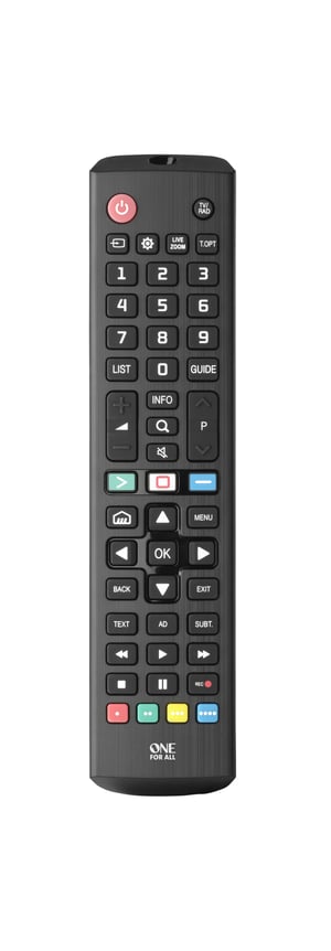One For All TV Replacement Remotes URC4911 Remote Control Infrared Press the buttons