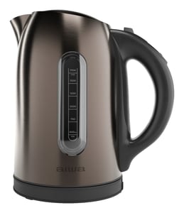 Aiwa KAWAKO 1.7 L 2200 W Electric Kettle, Black, Stainless Steel