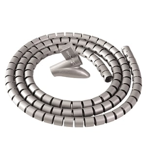 Fellowes CableZip Floor Flexible Cable Tube, Silver, 1 pc.
