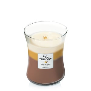 WoodWick 92904 świeca Inne Karmel, Wanilia Brązowy, Biały, Żółty 1 szt.
