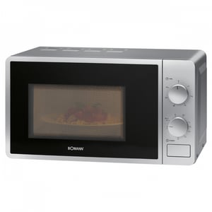 Bomann MWG 6015 CB Silver Combination Microwave Oven, Countertop, 20 L, 700 W