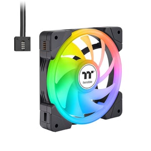 Thermaltake SWAFAN EX12 ARGB PC-Gehäuse Luftkühler 14 cm Schwarz 3 Stück