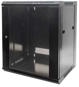 Intellinet 711777 9U-Rack, Hängeschrank, schwarz