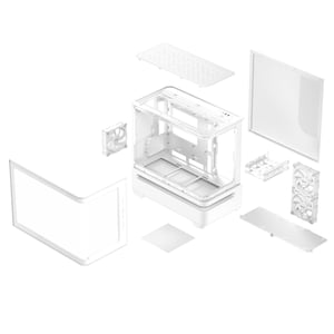 ASUS PRIME AP202 ARGB Mini Tower Biały