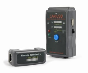 Cablexpert NCT-2 tester kabli sieciowych Czarny