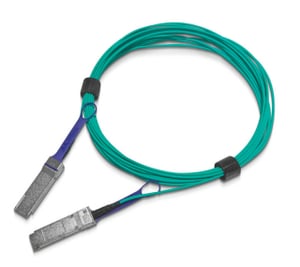 Nvidia MFA1A00-C030 30 m InfiniBand/Fiber Optic Cable, QSFP, Blue