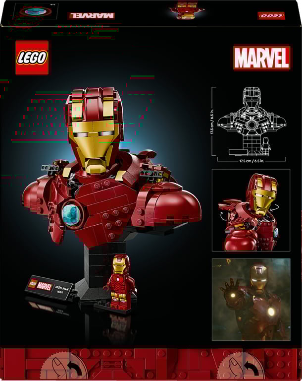 фото Блоковий конструктор LEGO Marvel Бюст Залізної Людини MK4 (76327)