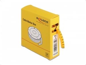 DeLOCK Cable Markers, No. 0, Yellow, 500 pcs.
