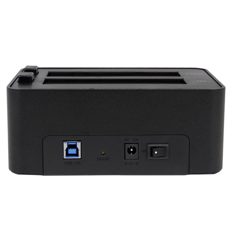 StarTech SATDOCK2REU3 duplikator Duplikator HDD/SSD Czarny 1 kopii