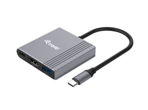Equip 133488 externe USB-Grafikkarte 3840 x 2160 px Schwarz, Grau