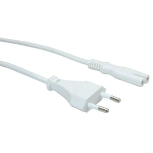 VALUE 19.99.2090 kabel zasilające Biały 1 m CEE7/16 C7 panel
