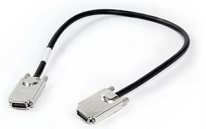 Synology Cable Infiniband – InfiniBand-/Glasfaserkabel 0,63 m SATAx4 Schwarz, gebürsteter Stahl