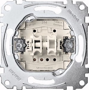 Merten MEG3755-0000 elströmbrytare Tryckknappsströmbrytare 1P Metallisk