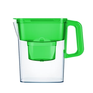AQUAPHOR Compact Dzbanek z filtrem do wody 2,4 l Limonka, Przezroczysty