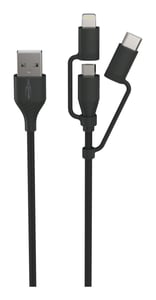 Ansmann 1700-0136 USB Cable, 1.2 m, USB A to Micro-USB B, 0.48 Gbit/s, Black
