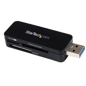 StarTech FCREADMICRO3 USB 3.2 Gen 1 (3.1 Gen 1) Card Reader, Black