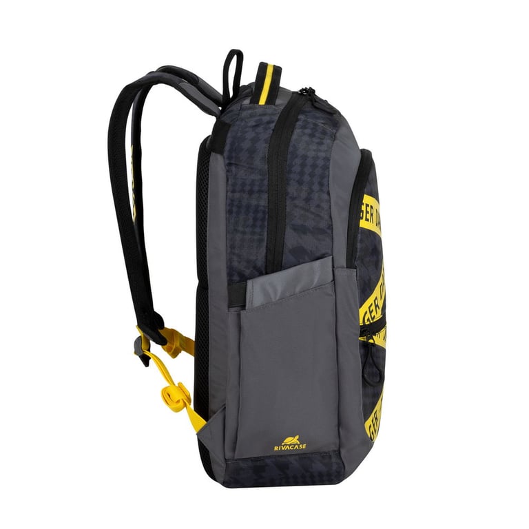 Rivacase Erebus 39,6 cm (15.6") Plecak Kamuflaż, Szary, Żółty