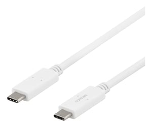 Deltaco USBC-1502M kabel USB USB 3.2 Gen 1 (3.1 Gen 1) 1 m Biały