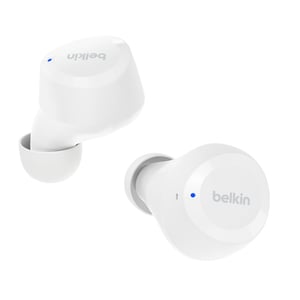 Belkin SoundForm Bolt Kabelloses In-Ear-Headset für Anrufe/Musik/Sport/Alltag, Bluetooth, Weiß