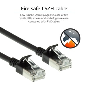 ACT DC7902 kabel sieciowy Czarny 2 m Cat6a U/FTP (STP)