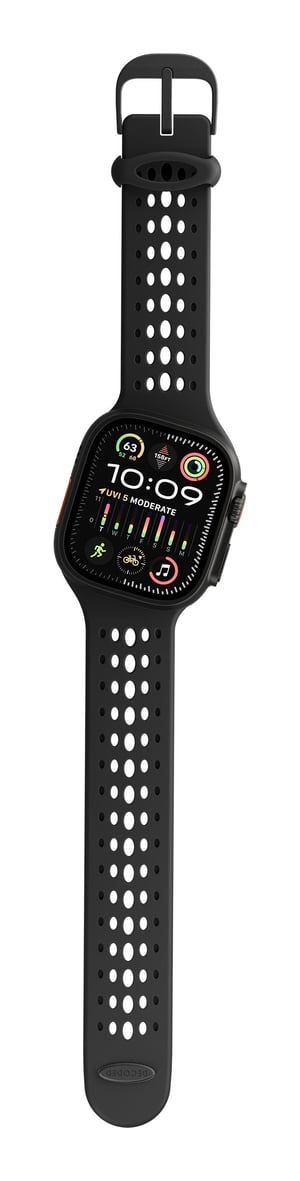 Decoded Ares O Watch Band Czarny Silikon