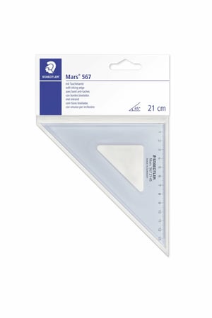 Staedtler Mars 567 Linijka biurkowa 210 mm Plastik Niebieski, Przezroczysty 1 szt.