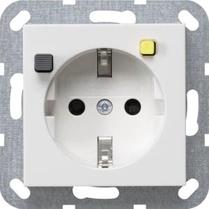 GIRA 2677 03 gniazdko elektryczne Typu F Biały
