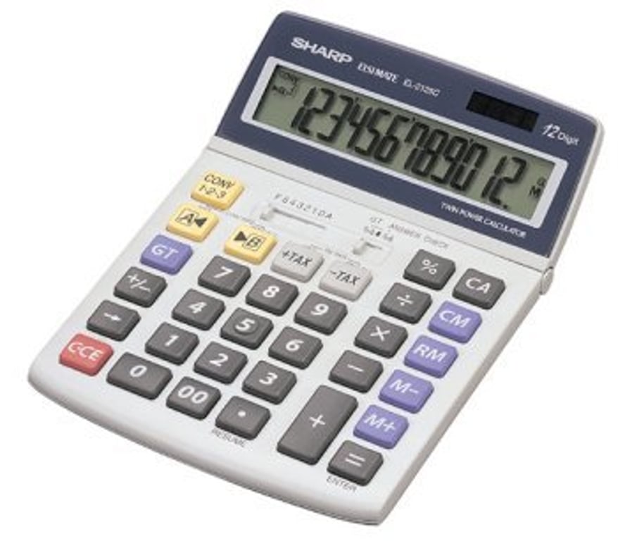 Sharp EL-2125C kalkulator Kalkulator z funkcją druku