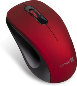 Connect IT CMO-2230-RD mus Kontor Ambidextrisk RF Trådlös Optisk 1200 DPI