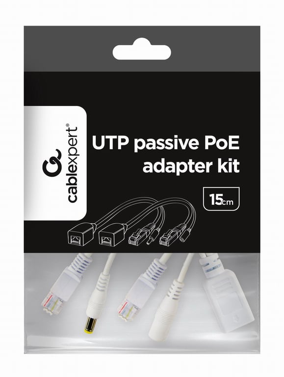 Gembird PP12-POE-0.15M-W adapter PoE
