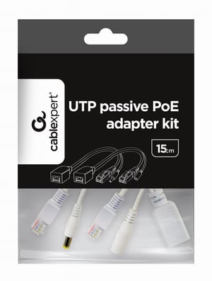 Gembird PP12-POE-0.15M-W adapter PoE