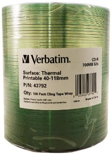 Verbatim 43792 CD-R 700 MB 52x, 100 pcs.