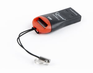 Gembird FD2-MSD-3 czytnik kart USB 2.0 Czarny, Czerwony