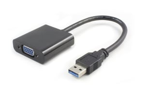 Microconnect USB 3.0 VGA externe USB-Grafikkarte 1920 x 1080 px Schwarz