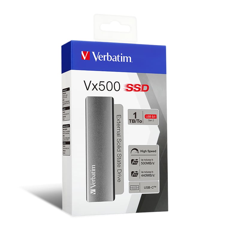 фото SSD накопитель Verbatim VX500 External 1 TB (47444) 1