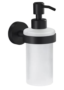 TESA MOON BLACK 0.2 L Soap Dispenser, Black, White