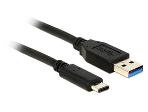 DeLOCK 0.5m USB3.1-C/USB3.1-A kabel USB USB 3.2 Gen 2 (3.1 Gen 2) 0,5 m USB A USB C 10 Gbit/s Czarny