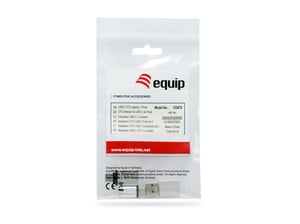 Equip 133475 Adapter für USB-C-, USB-C-, USB-A-, USB-A-, Micro-USB- und USB-C-Kabel, silberfarben