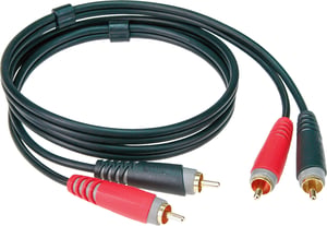 KLOTZ AIS GmbH AT-CC0100 kabel audio 1 m 2 x RCA Czarny, Czerwony