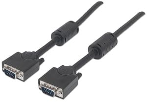 Manhattan 317733 VGA-Kabel 3 m VGA (D-Sub) Schwarz