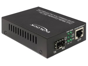 DeLOCK 86180 Netzwerkkonverter 1000 Mbit/s Schwarz