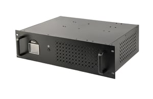 Gembird – 19-Zoll-Rack-USV, 3,4 HE, 1500 VA, 4x IEC-230-V-Ausgang, IEC-14-Eingang, RJ11, USB, LCD-Anzeige, USV mit Line-Interactive-Technologie, 1,5 kVA, 900 W, 4 x Netzsteckdose