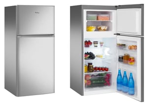 Amica FD2015.4X Kühl-Gefrierkombination, freistehend, 167 l, Edelstahl