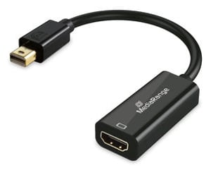 MediaRange MRCS236 adapter kablowy 0,2 m Mini DisplayPort HDMI Svart