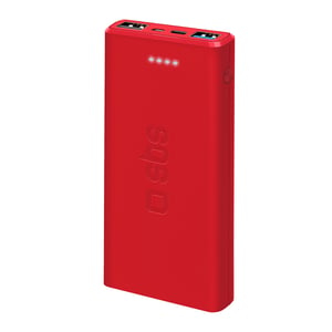 SBS TTBB10000FASTR litium-polymer-powerbank (LiPo) 10000 mAh Röd